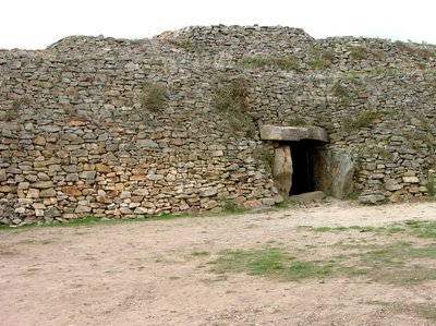 Entrance to the passage grave, discovered 1825 by Neolithic